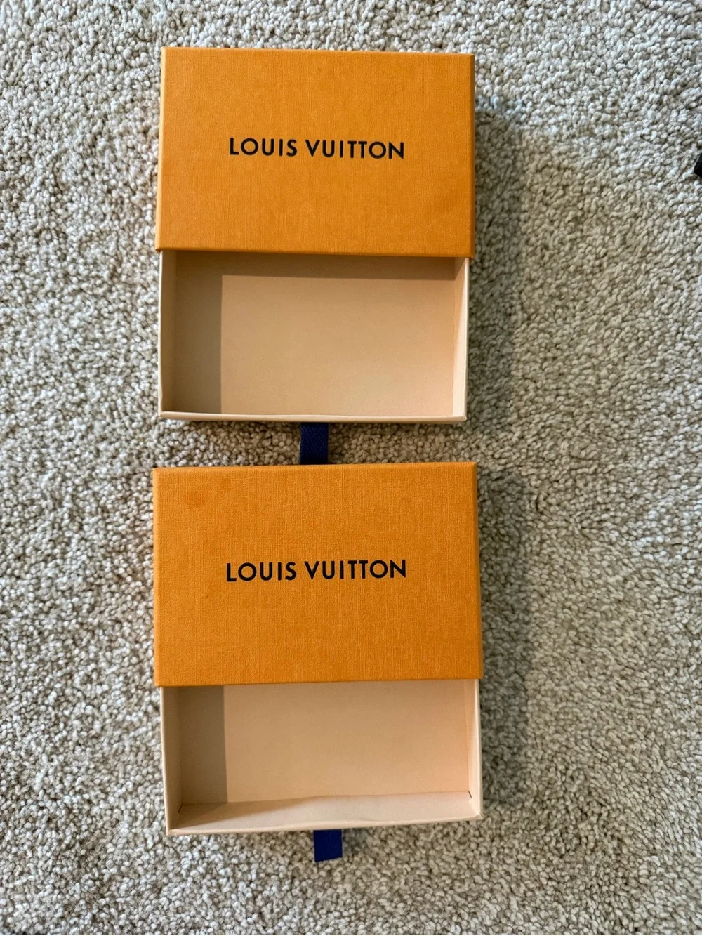 Louis Vuitton Orange Card Holder Boxes – Set of 2
